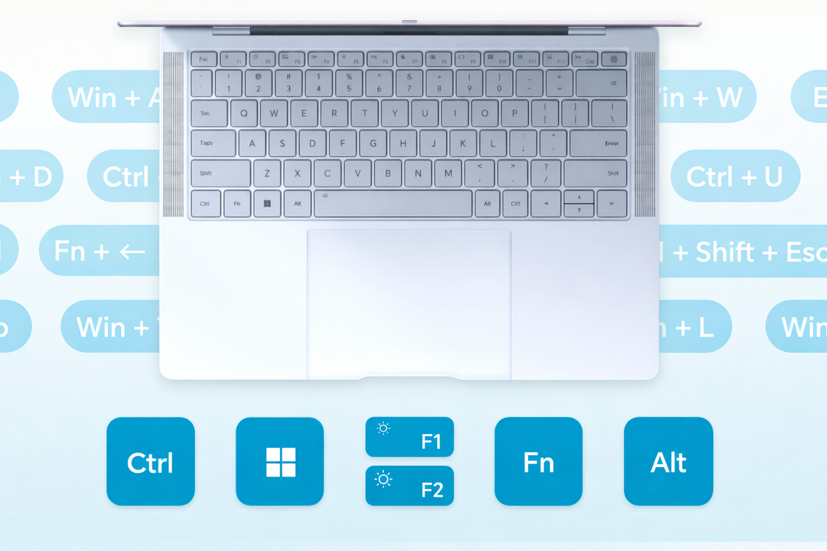 Упростите повседневные задачи на ноутбуке с помощью горячих клавиш. 
