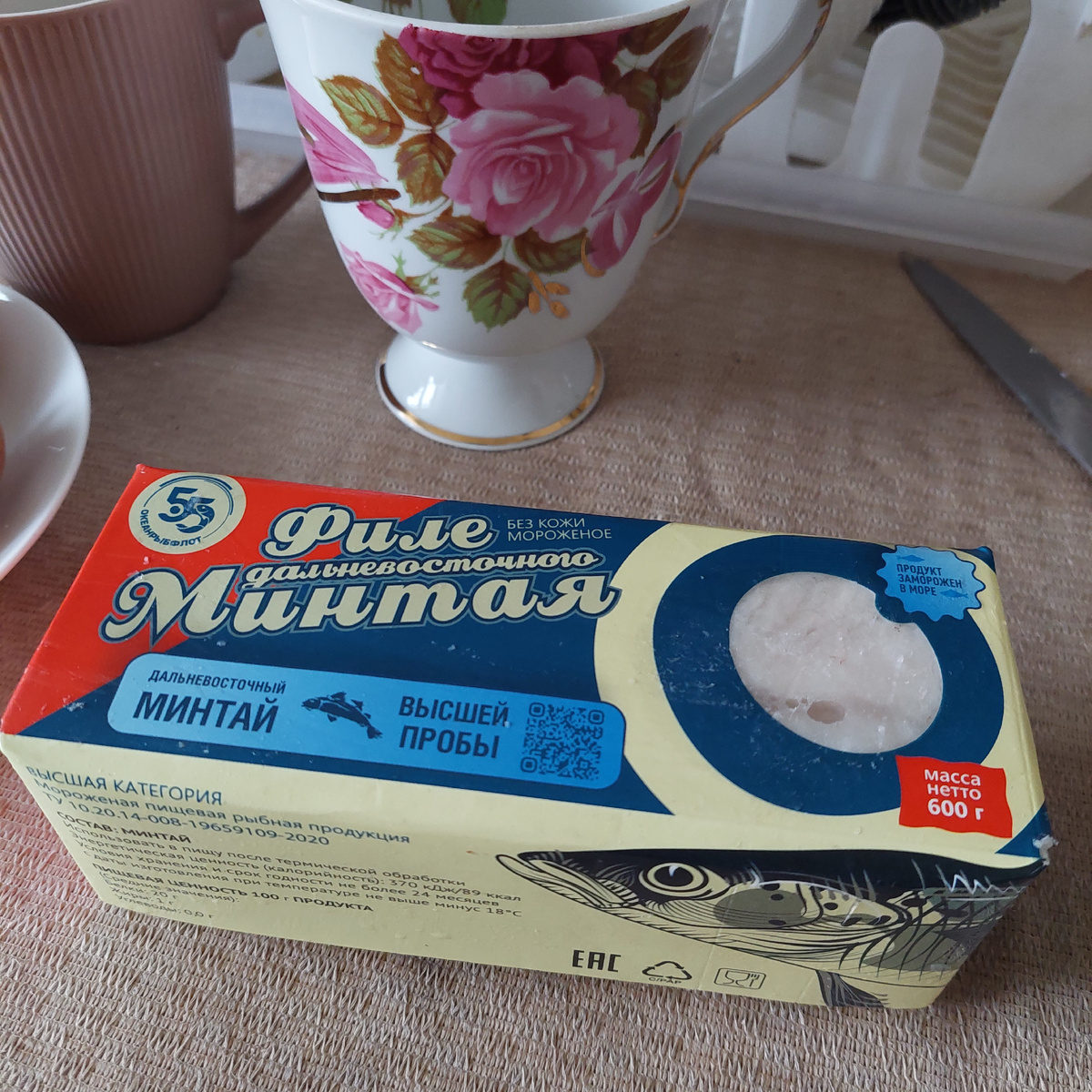 Филе минтая.