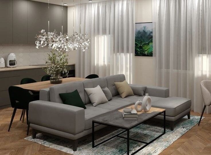 Современная гостиная с открытой планировкой: разбираем интерьер, где встречается стиль и комфорт