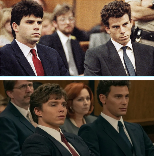 Лайл и Эрик Менендес в реальности и в сериале.