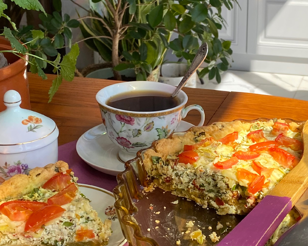 Завтрак: киш из рикотты