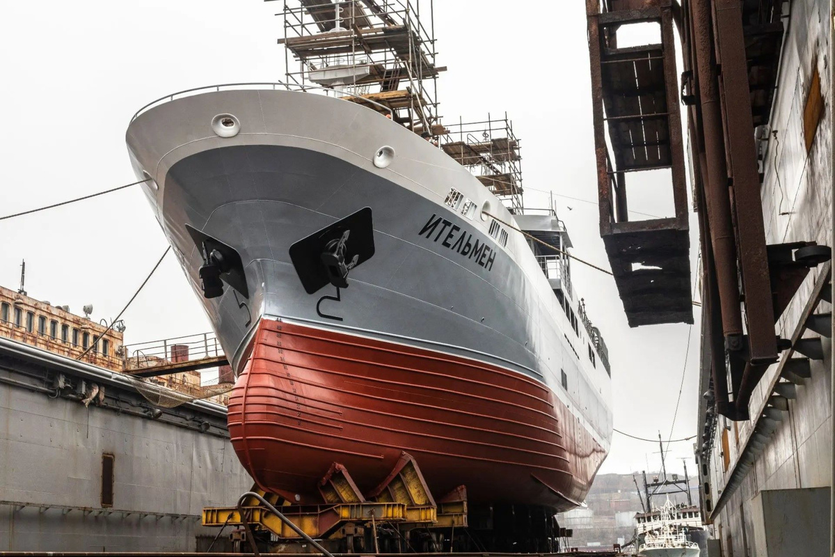 Спущен на воду краболов "Ительмен" проекта 03141 / Фото: РМРС  📷
