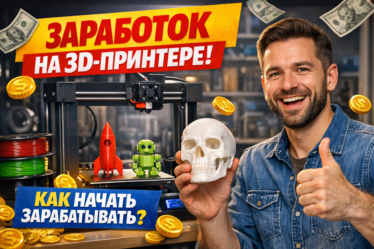 Купил 3D-принтер — как превратить его в деньги, а не в дорогую игрушку