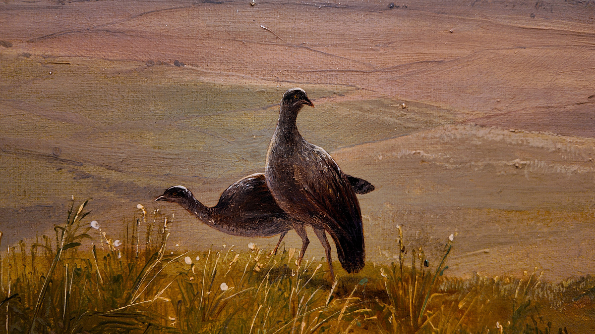 А. Саврасов. Степь днем. Фрагмент. 1852. Русский музей. 