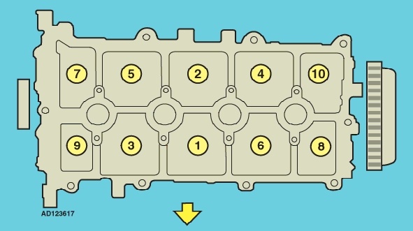 Стрелка указывает на радиатор охлаждения