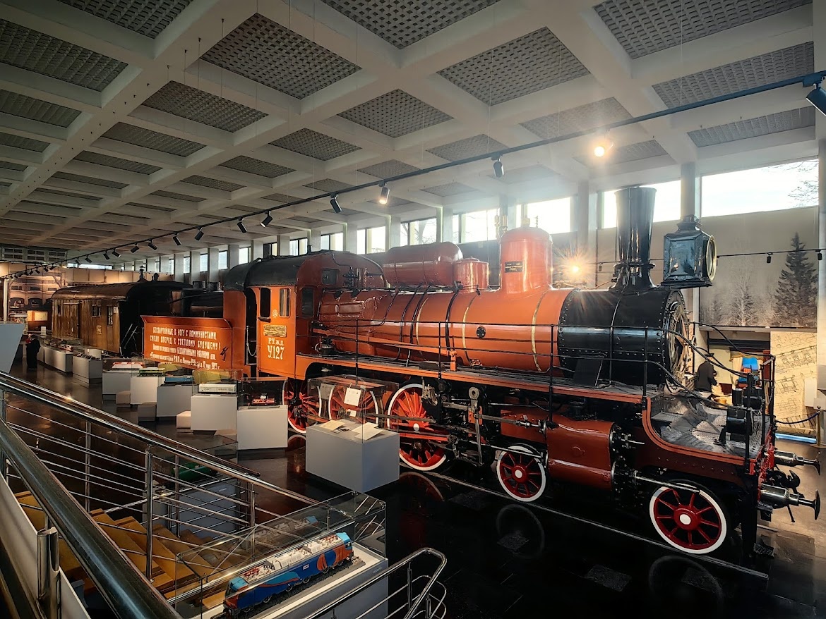 Паровоз У127 в Музее Московской железной дороги