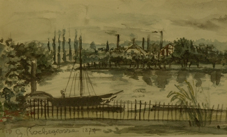 Вид из окна семейного поместья Флобера