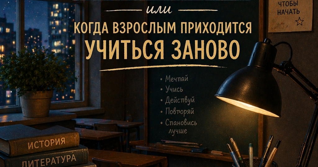 Вечерняя школа: Возвращение за парту или Когда взрослым приходится учиться заново
