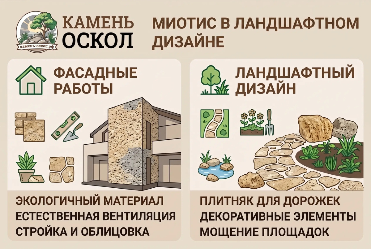 Миотис для ландшафтного дизайна
