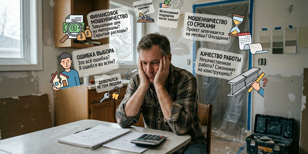 Матрица страхов при ремонте: чего боятся люди и как с этим справиться 🛠