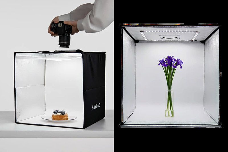 Съёмка в лайткубе / Фото: raylab.ru