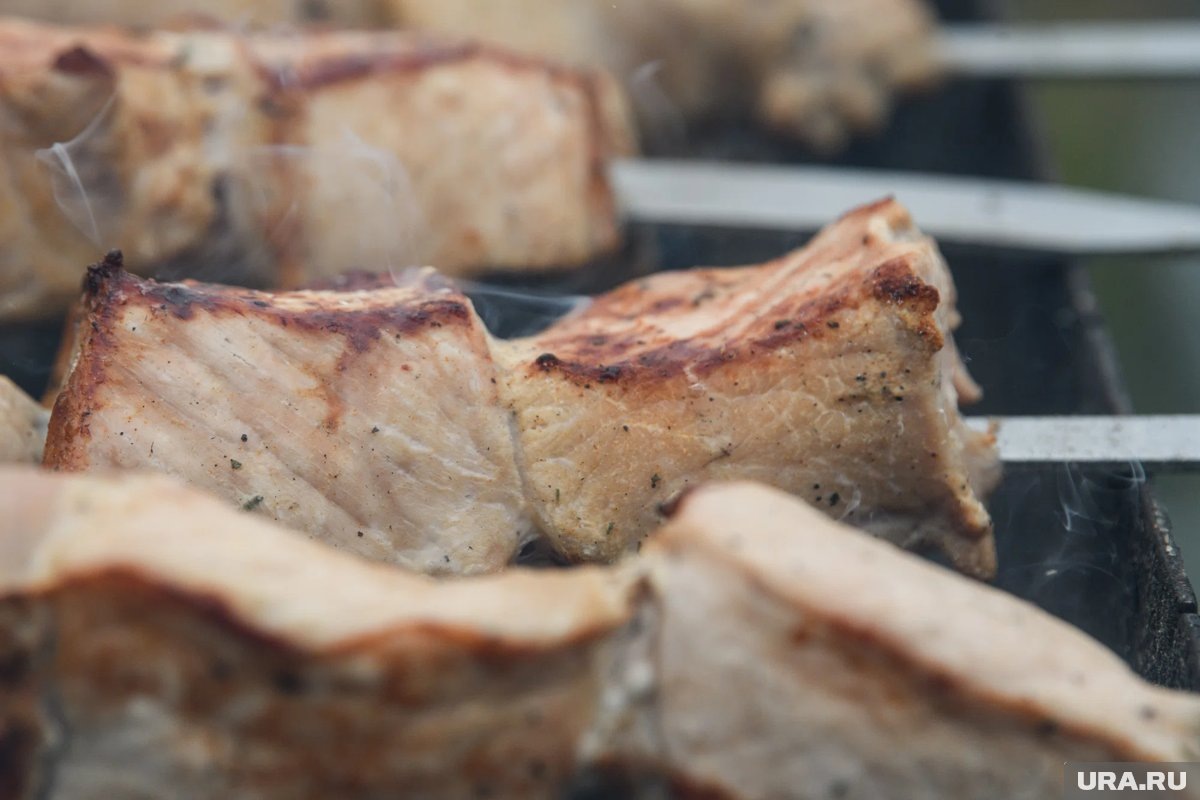     Шашлык лучше есть с овощами