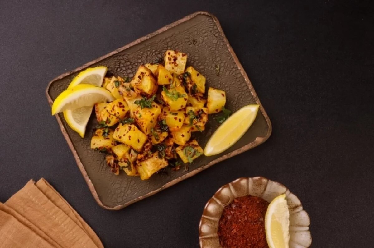    Батат у нас сладкий, значит, к нему очень хорошо подойдет что-то соленое.