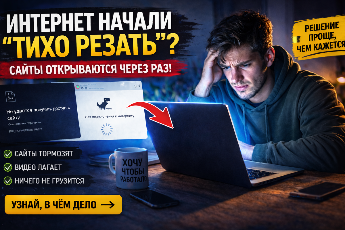 Интернет тормозит, что делать?