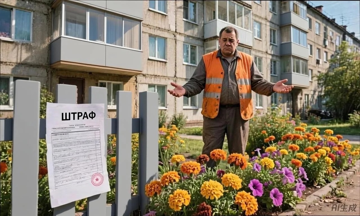 За клумбы у подъезда - штраф?