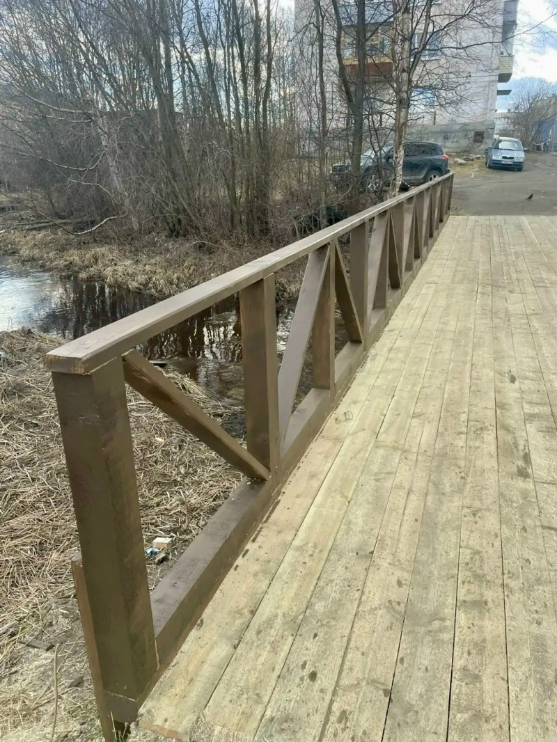    Мост обновили в Кеми за счет региональной субсидииСветлана Долинина / VK