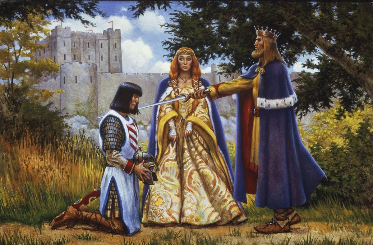 Артур, Гвиневра и Ланселот, illustrationhistory.org