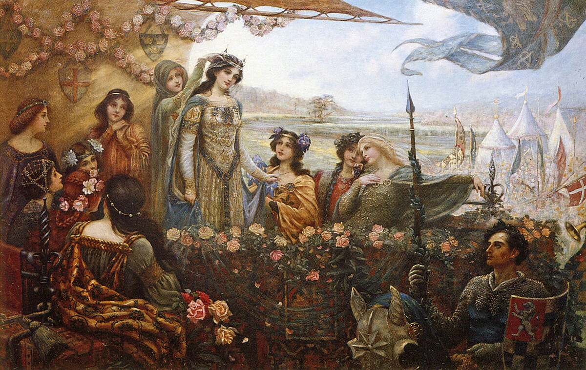 Герберт Джеймс Дрейпер, "Ланселот и Гвиневра", commons.wikimedia.org