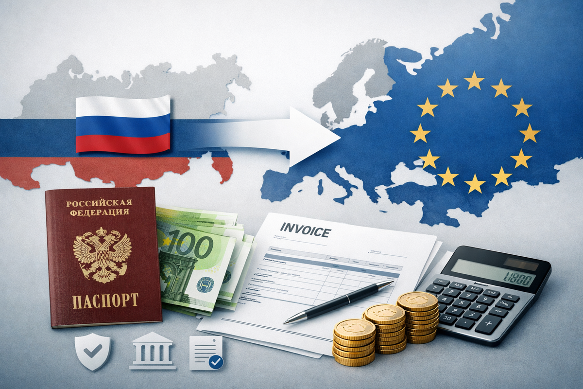 Перевод за границу в евро