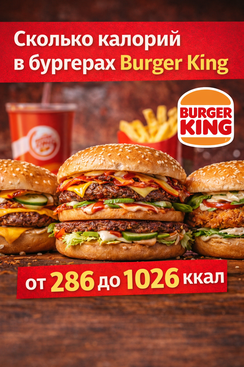 Burgerking Калории