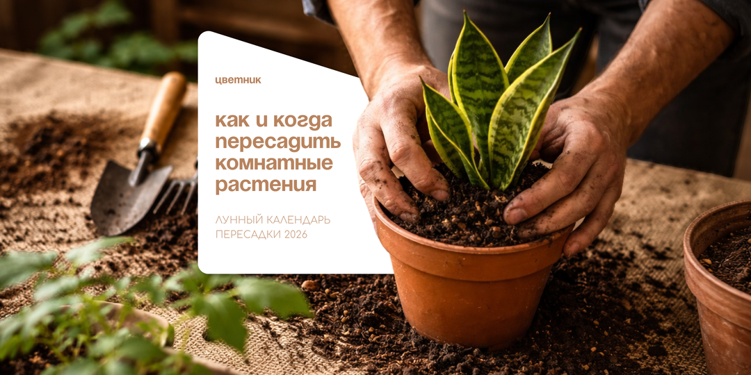 Как и когда пересаживать комнатные цветы: лунный календарь на апрель и май 2026 года
