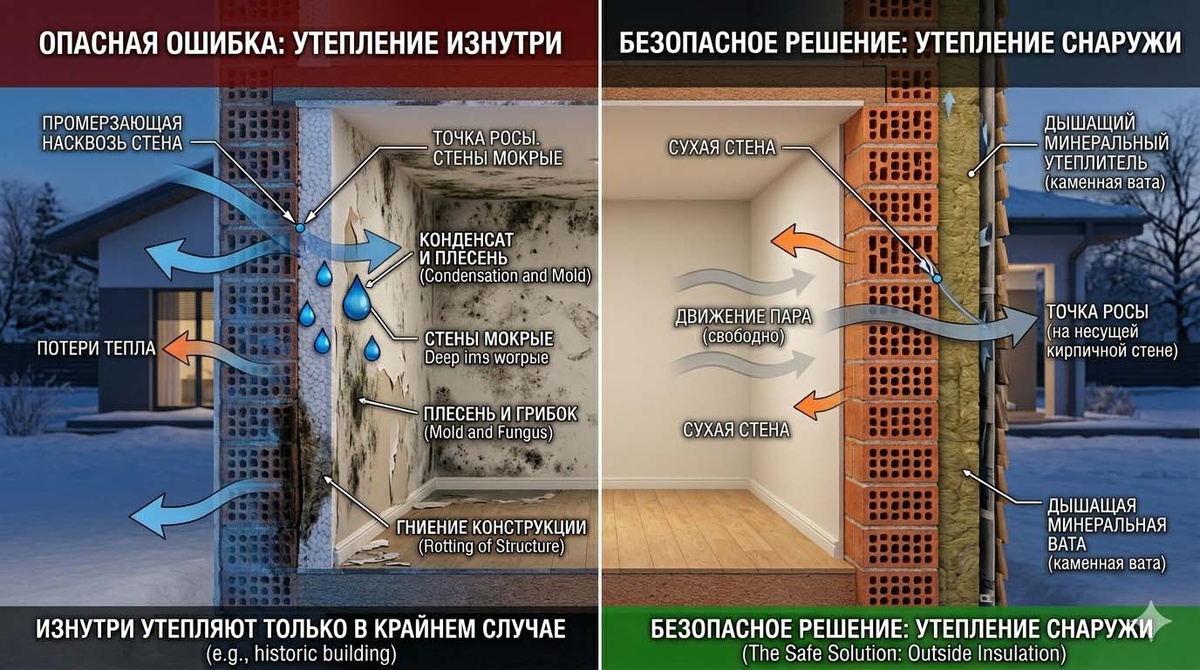 Ошибки при утепления дома, фото: Gemini_Generated_Image_hp98iqhp98iqhp98