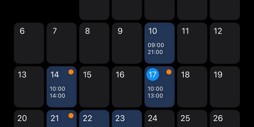 Запись на следующую неделю