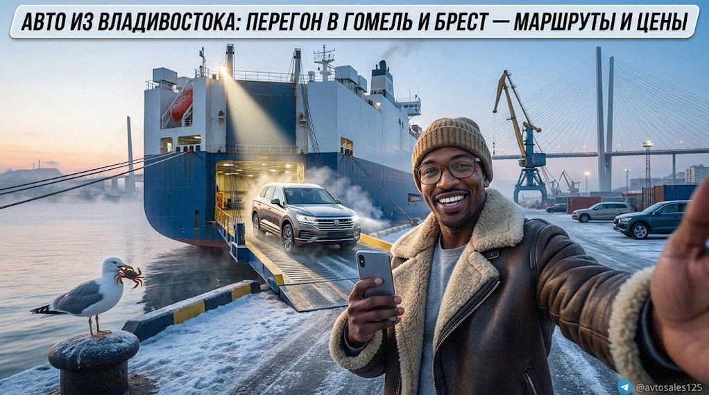    Схема маршрутов и стоимость доставки автомобилей из Владивостока в Беларусь. Авто Сейлс