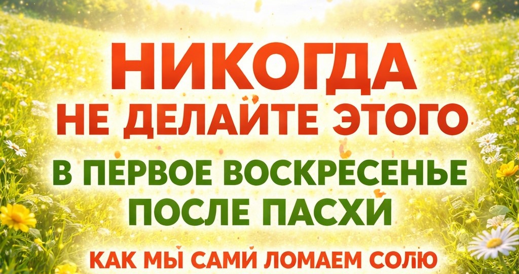 Никогда не делайте этого в первое воскресенье после Пасхи. Как мы сами ломаем свою судьбу на Красную горку.