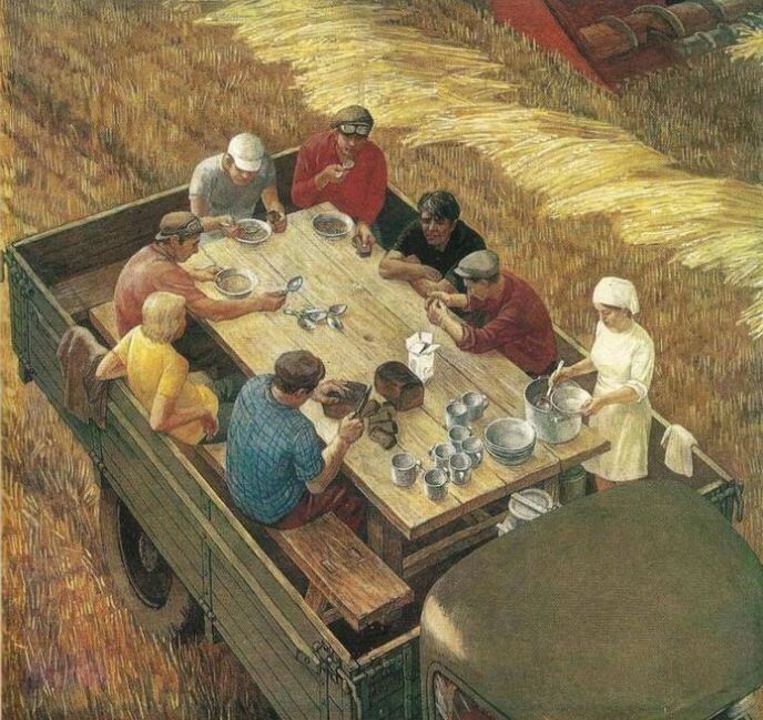 Алтухов Виктор Иванович (1943-2007). Хлеборобы. 1976.