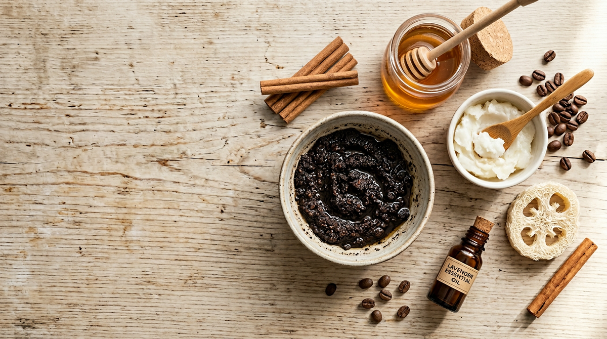 Кофейный скраб приготовим дома