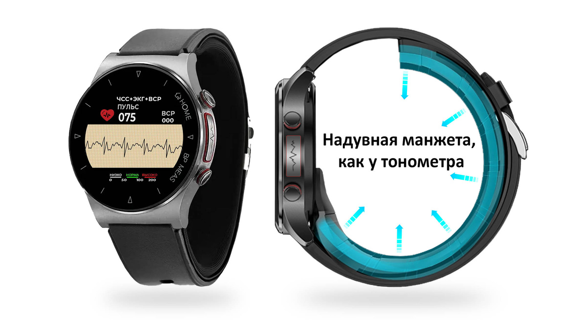 Модель HealthBand 80МЕ с мини-манжетой