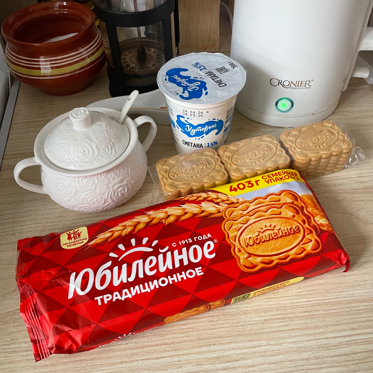 Продукты для десерта.