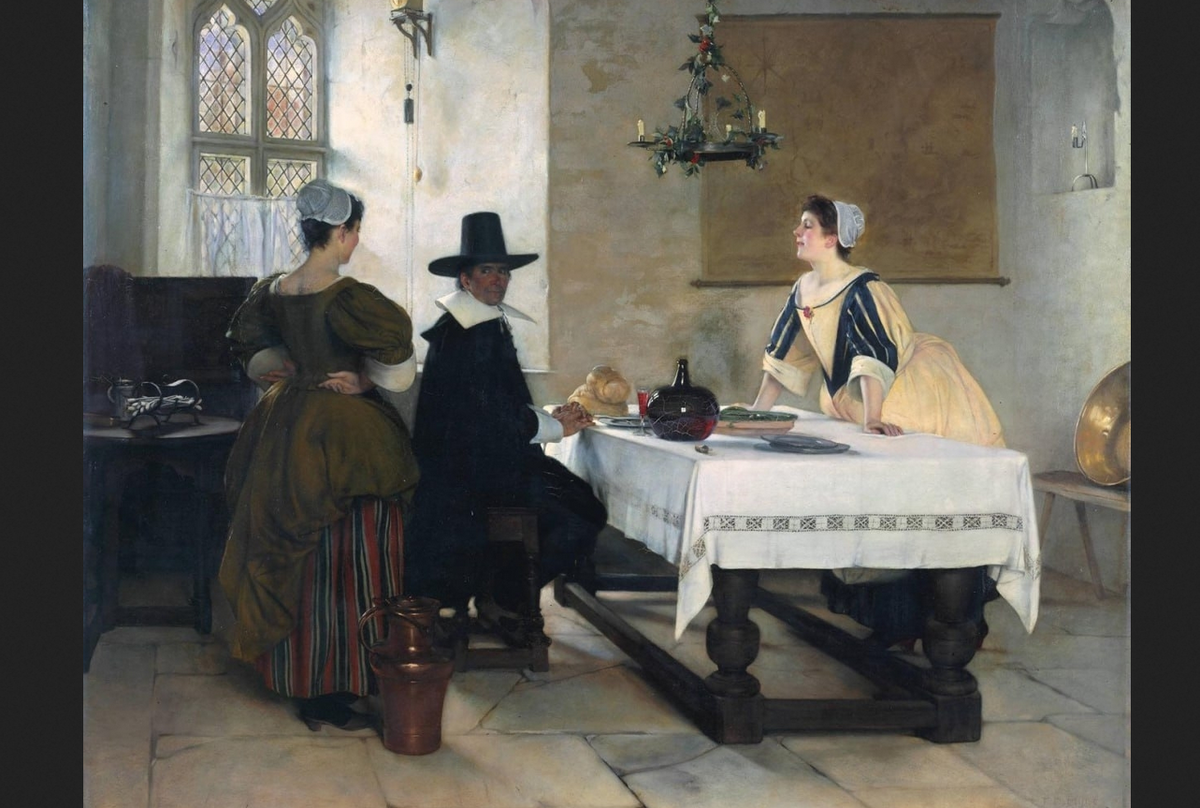 Фрэнсис Дэвис Миллет. "Меж двух огней", 1892