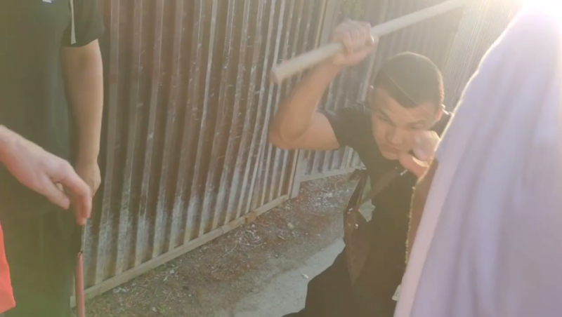     Фото: скрин видео нападения.