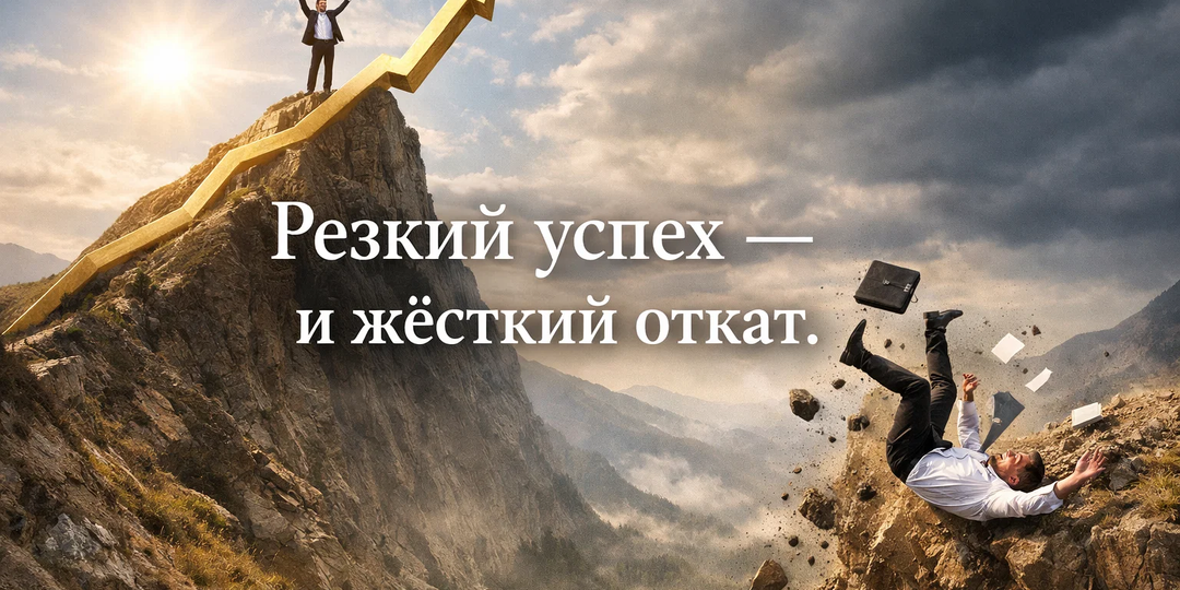 💸Резкий успех — и жёсткий откат