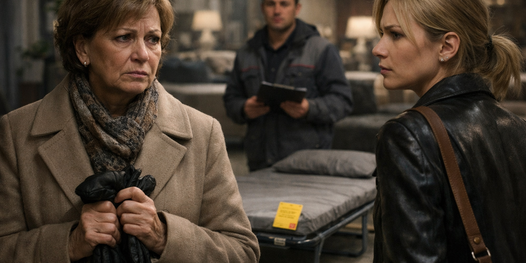 В салоне мебели дочь выбрала матери раскладушку «на первое время», а сборщик вдруг спросил, куда делся её старый заказ