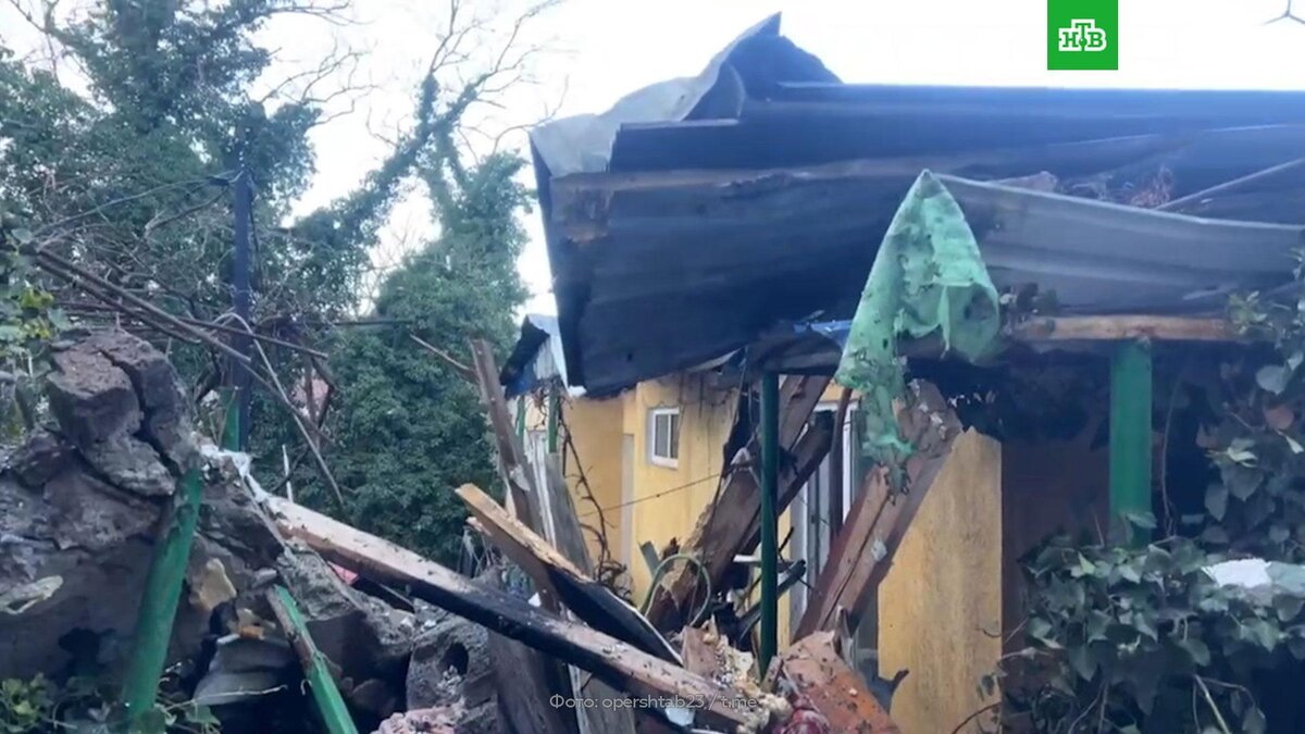    Появилось видео последствий атаки украинских БПЛА на Туапсе