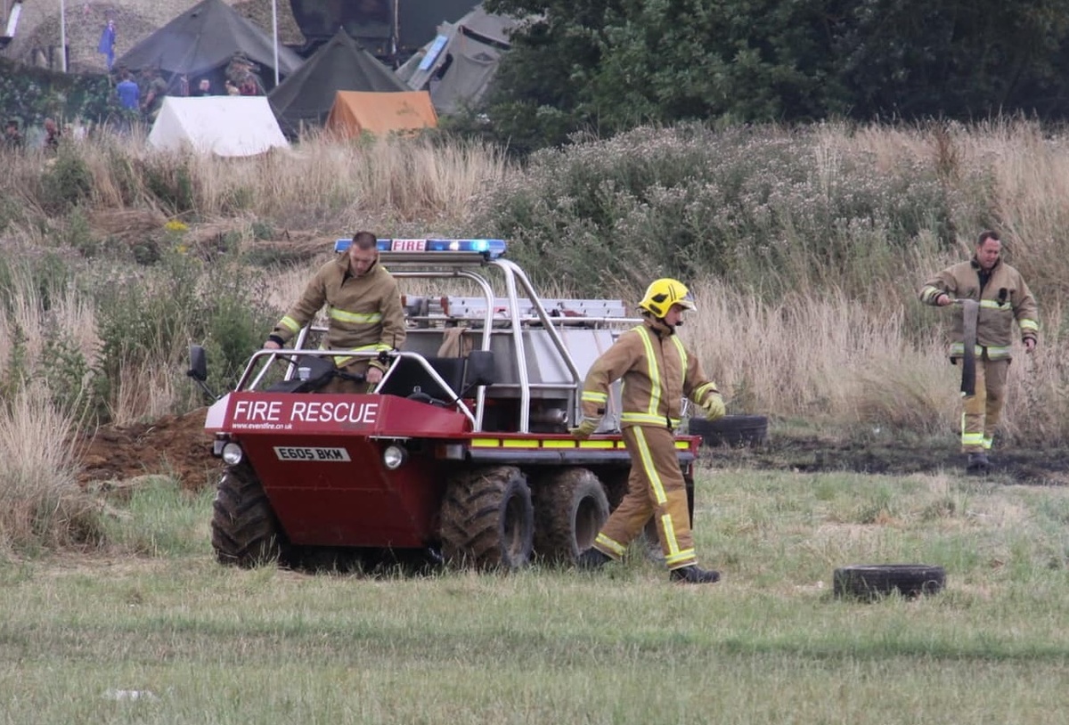 Пожарный ATMP на показательных выступлениях пожарных команд