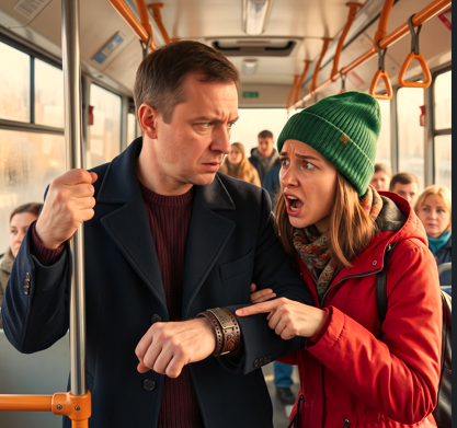 «Снимите это немедленно!» — закричала попутчица в автобусе. Директор усмехнулся, но вечером вскрыл браслет от жены и обомлел