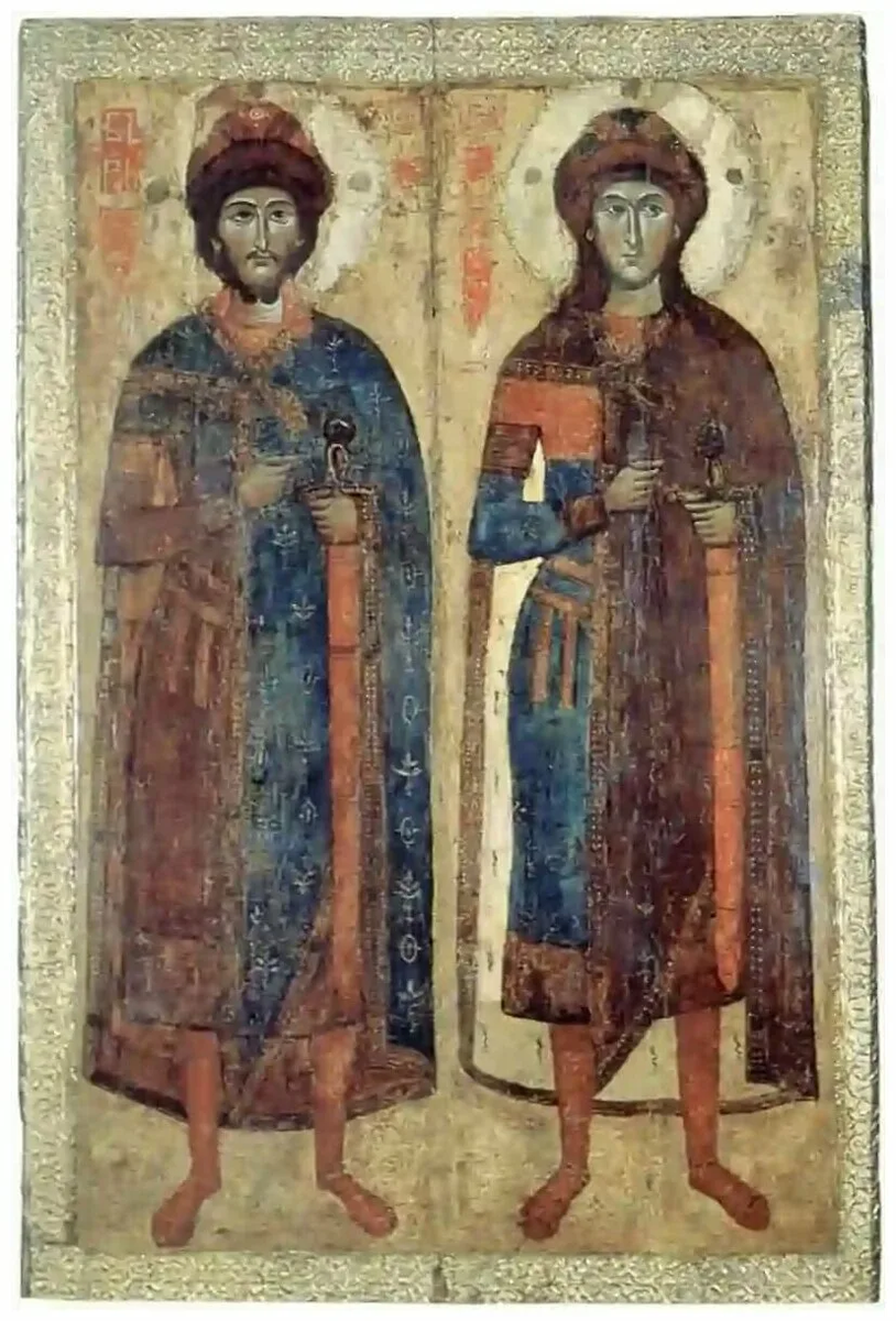 Икона святых Бориса и Глеба