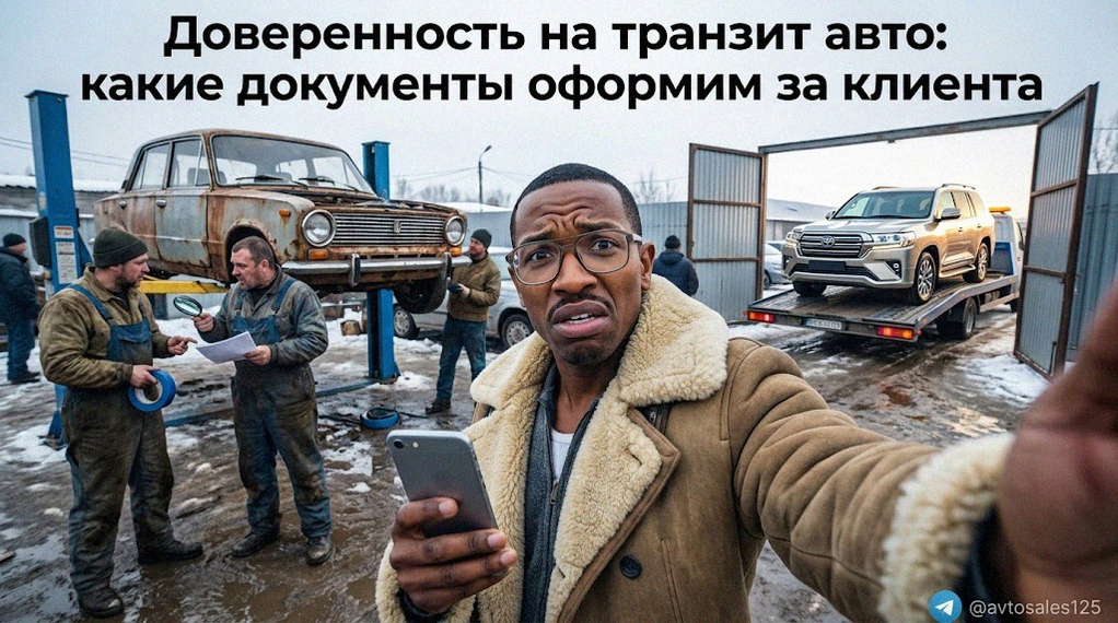    Оформление полного пакета документов для транзита автомобиля Авто Сейлс