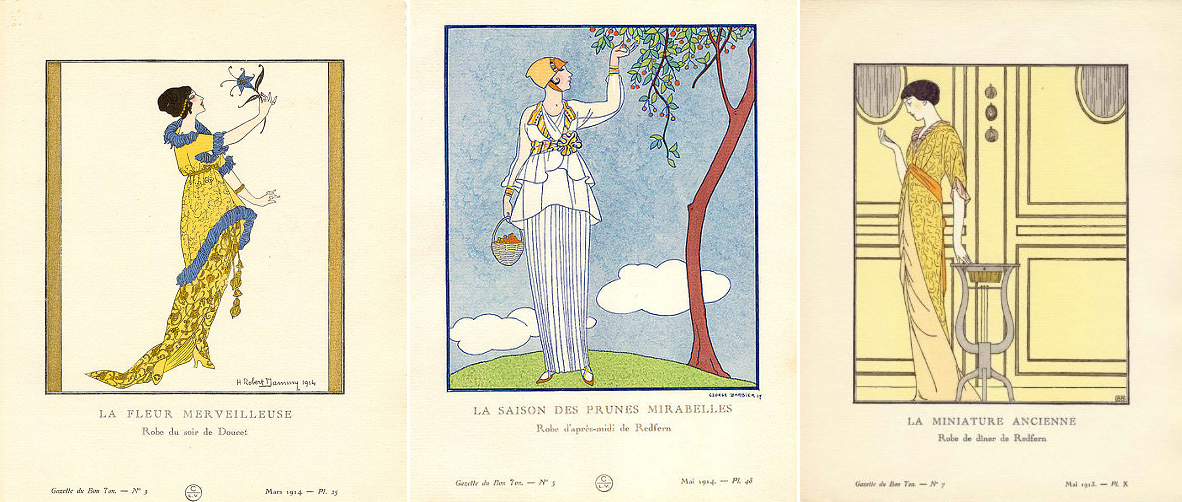 Иллюстрации из «Gazette du bon ton», 1913-14