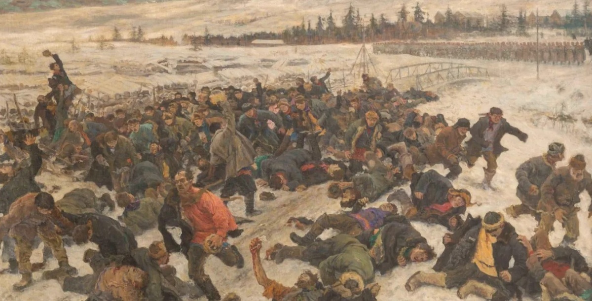     Александр Моравов. Ленский расстрел. 1935