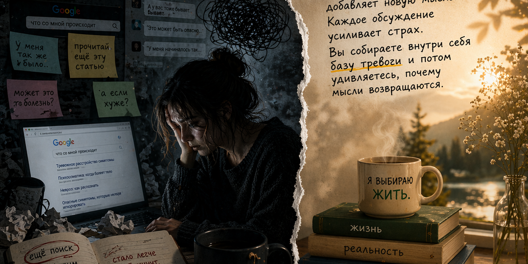 НЕВРОЗ И ПОИСК ИНФОРМАЦИИ: КАК ВЫ ПОПАДАЕТЕ В МЕДИЦИНСКУЮ ТРЕВОЖНУЮ ПОМОЙКУ?