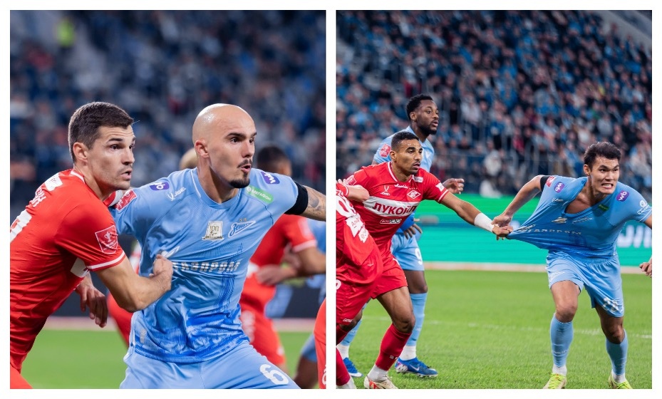    "Зенит" и "Спартак" больше бились, а не били по воротам. Фото: ФК "Спартак", ФК "Зенит"