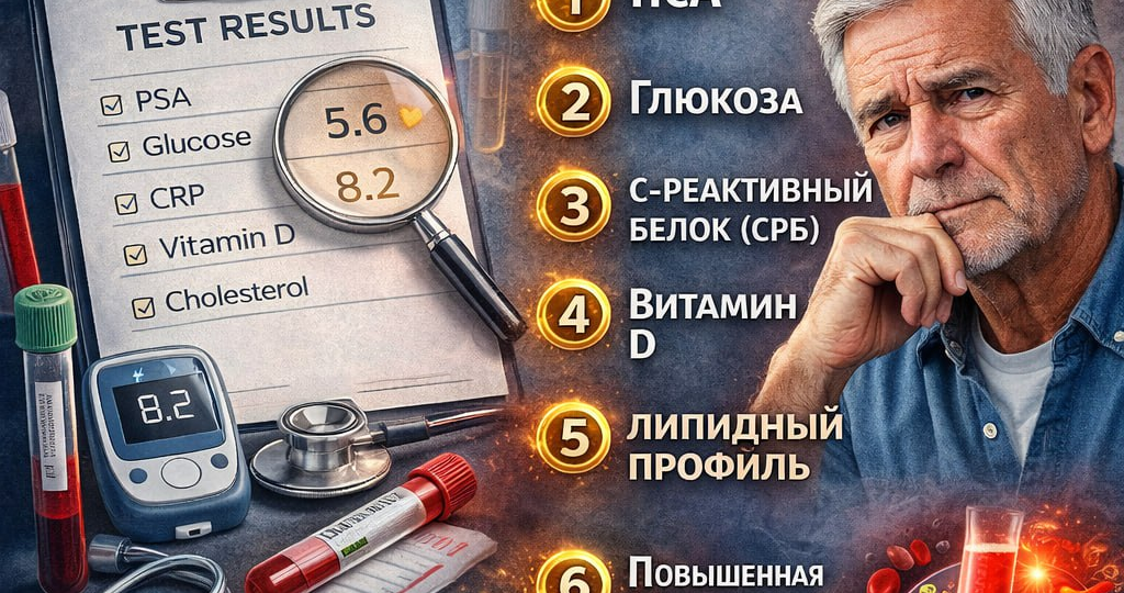 5 мужских анализов после 60, которые могут спасти жизнь