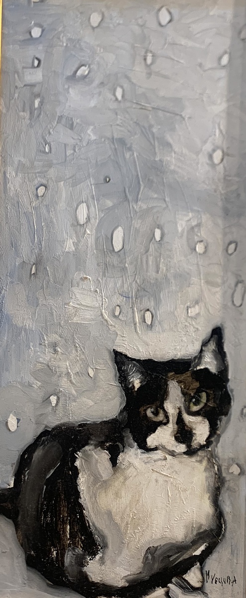 Алла Рубцова. Дождь идет. 2022. Пластик, масло