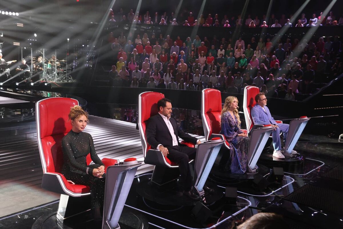 Кадр из шоу "Голос"-2026, Первый канал