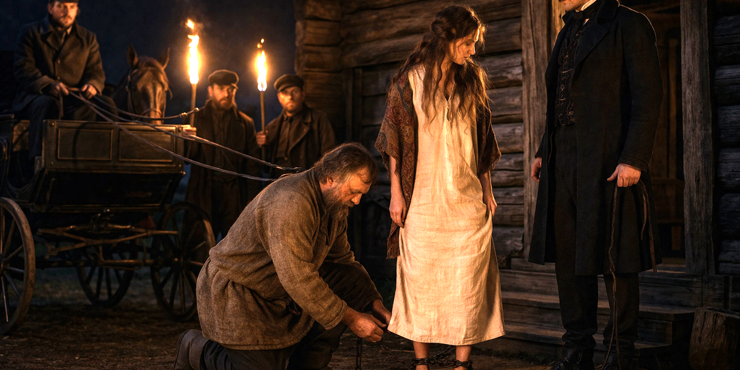 – Слушай сюда, старый. Сдается мне, невеста твоя собралась убежать. И чтоб такого не было, наденешь на нее кандалы